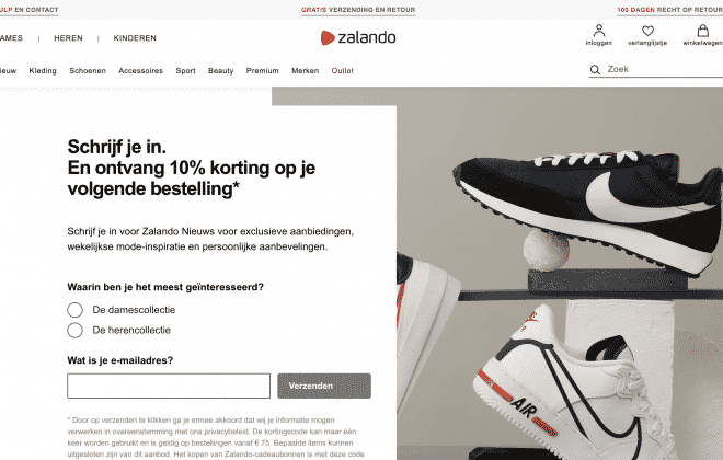 Nieuwsbrief van Zalando