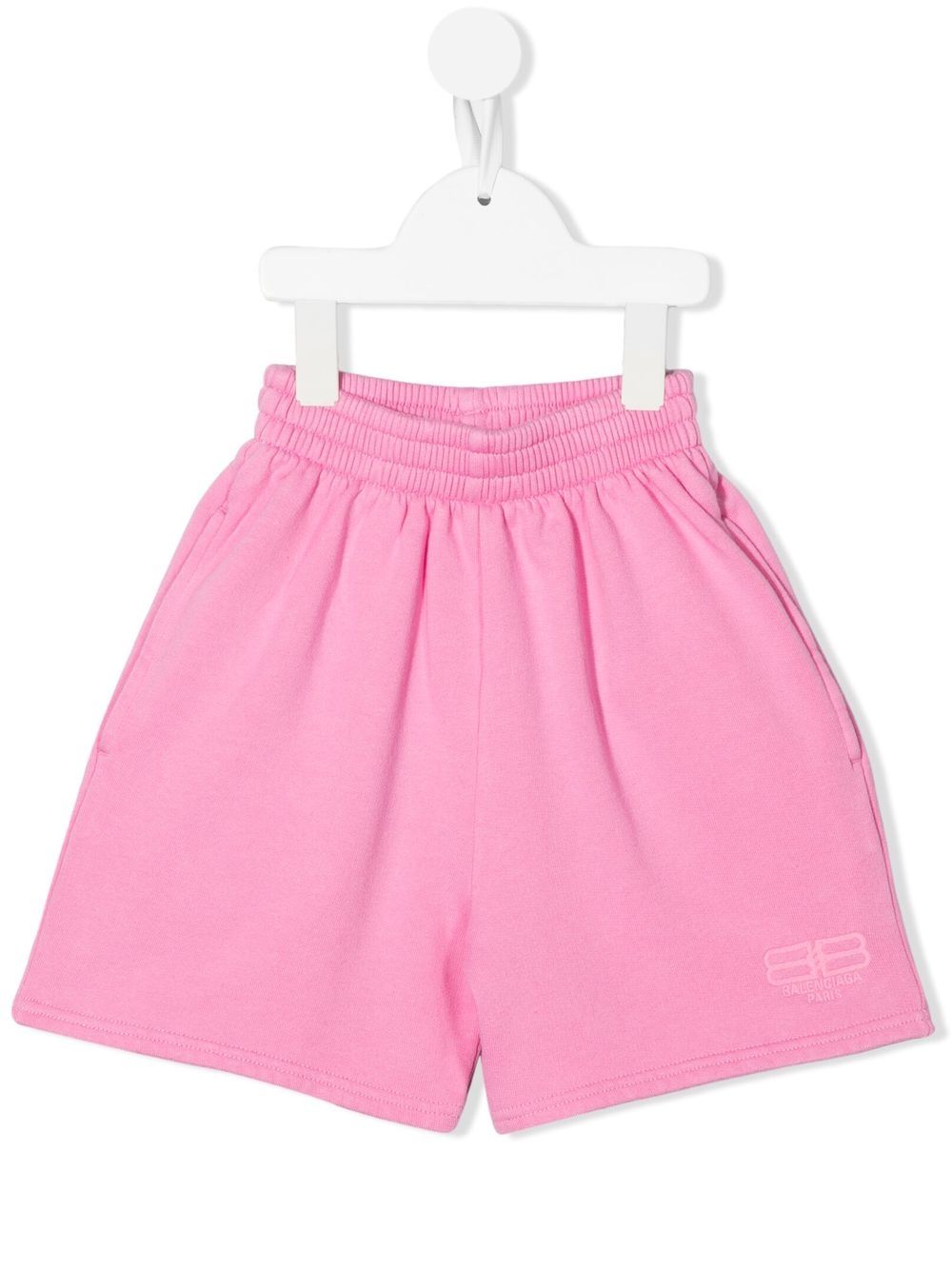 Balenciaga Kids Shorts met geborduurd logo - Roze