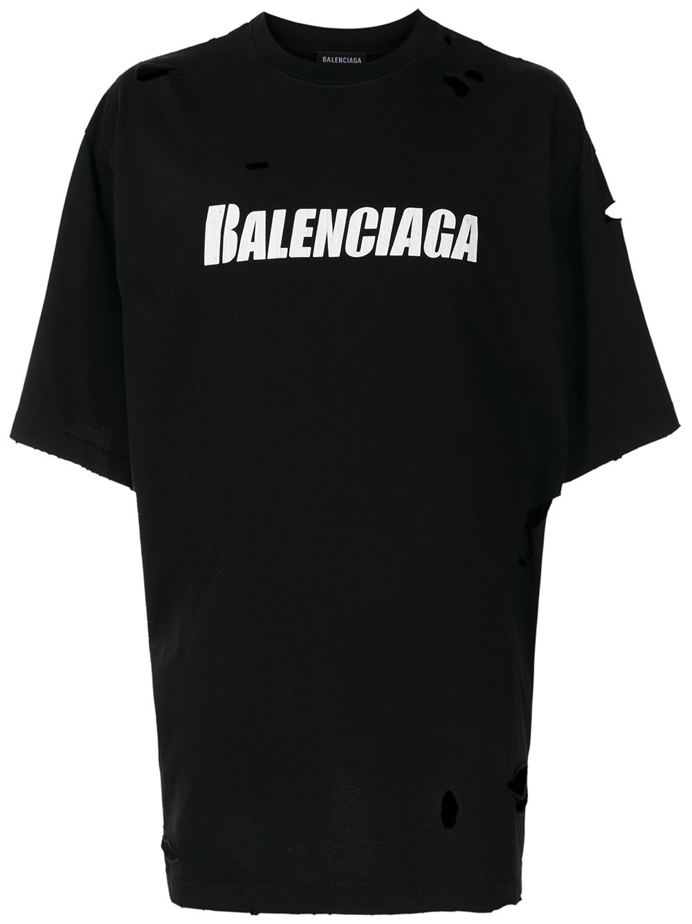 Balenciaga T-shirt met logo - Zwart