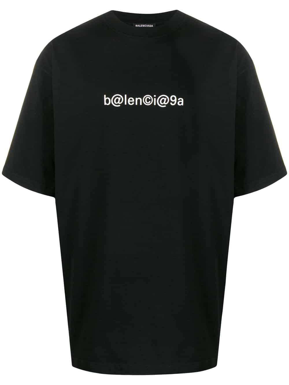 Balenciaga T-shirt met print - Zwart