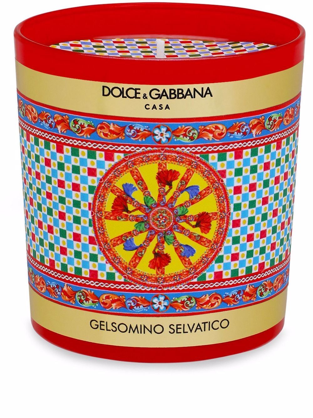 Dolce & Gabbana Geurkaars met print (250g) - Rood
