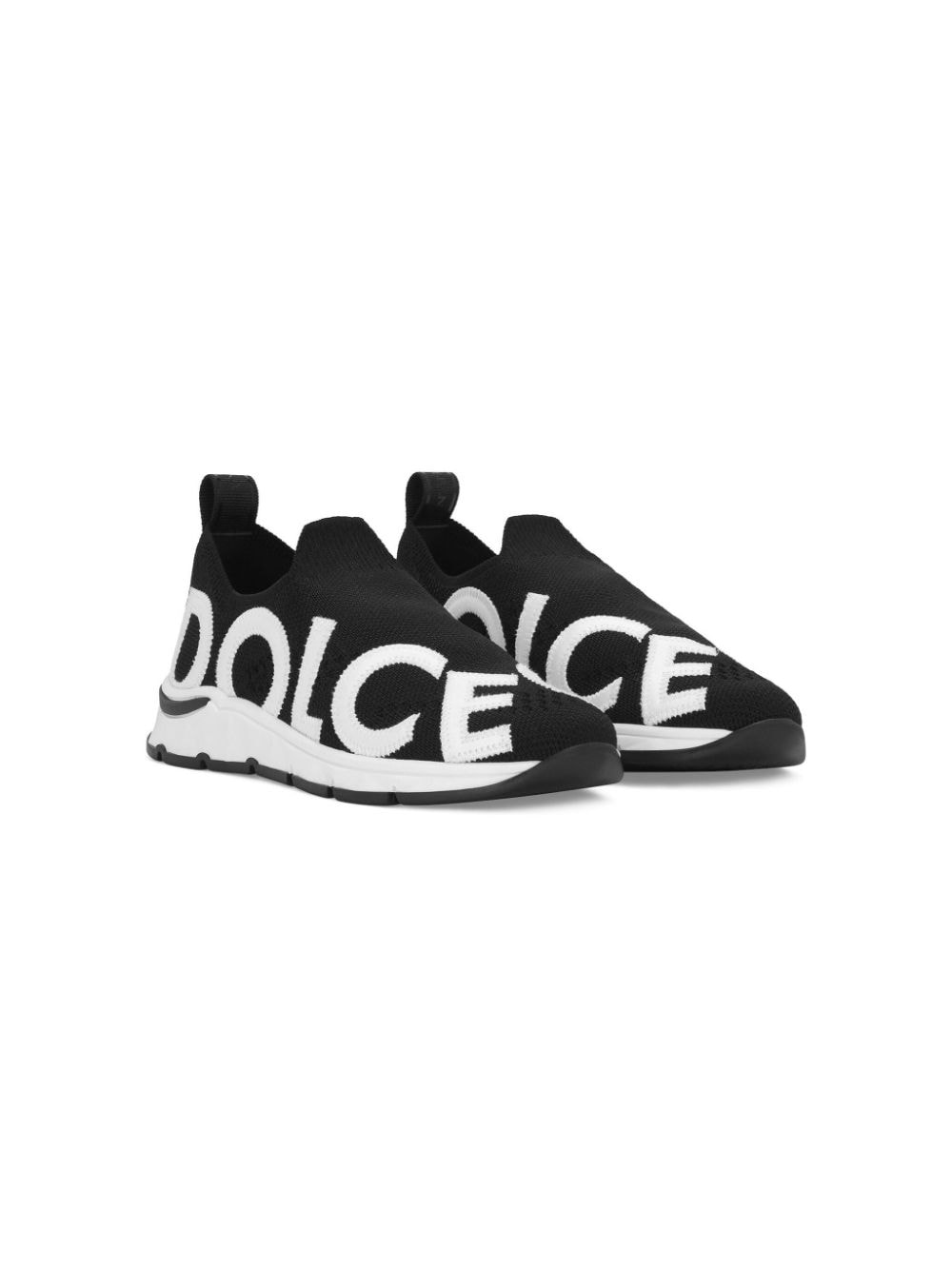 Dolce & Gabbana Kids Sneakers met mesh - Zwart