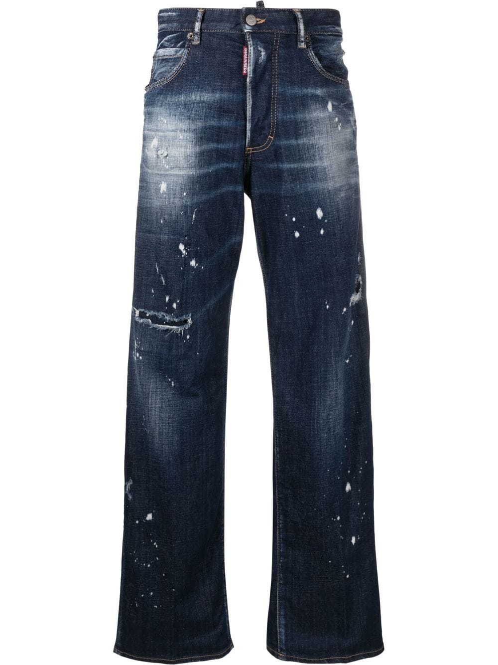 Dsquared2 Jeans met gerafeld-effect - Blauw