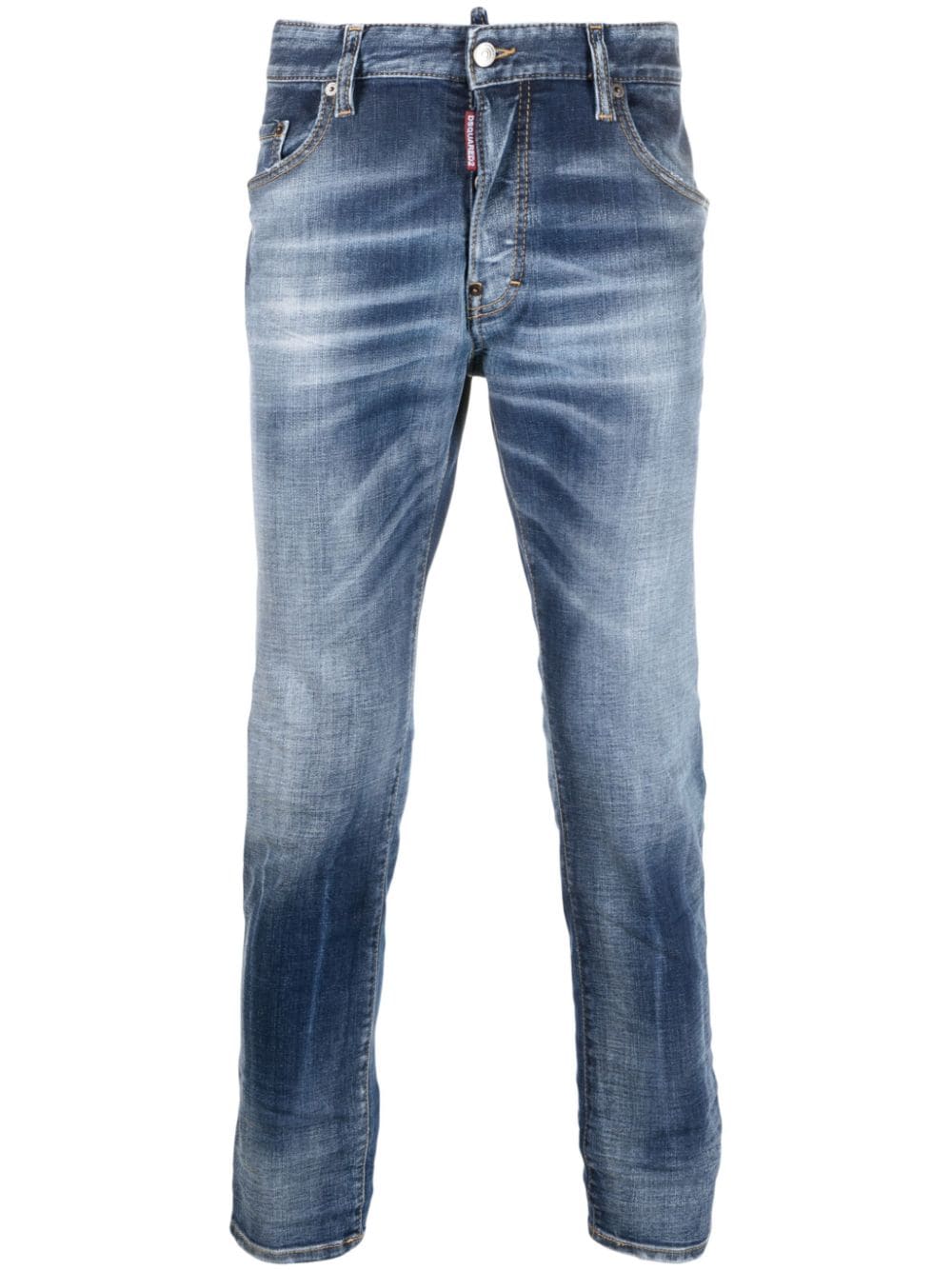 Dsquared2 Jeans met verwassen effect - Blauw