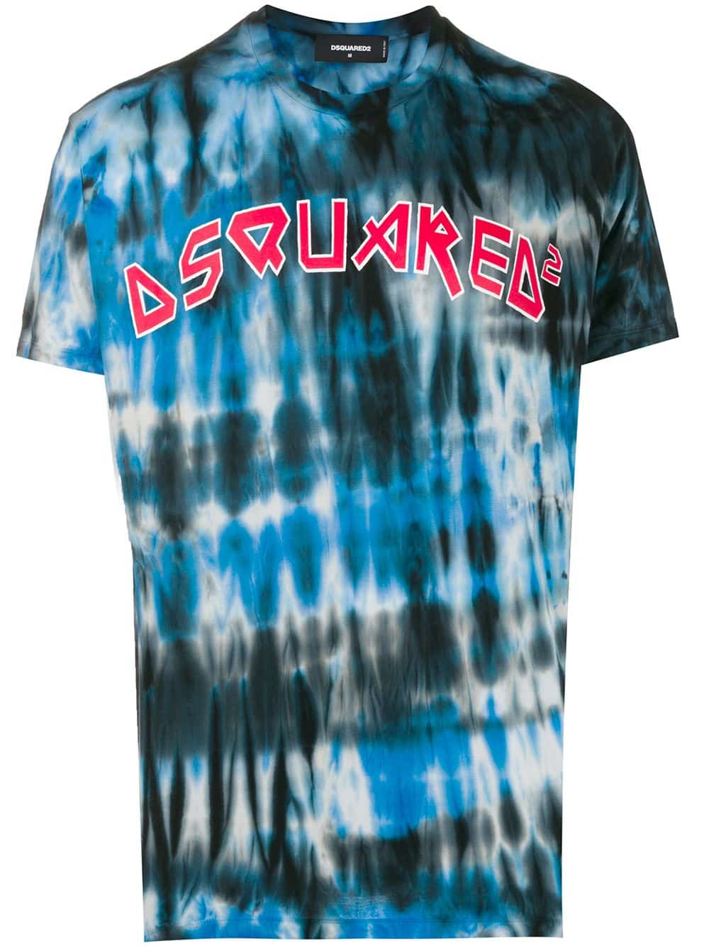 Dsquared2 T-shirt met tie-dye - Blauw