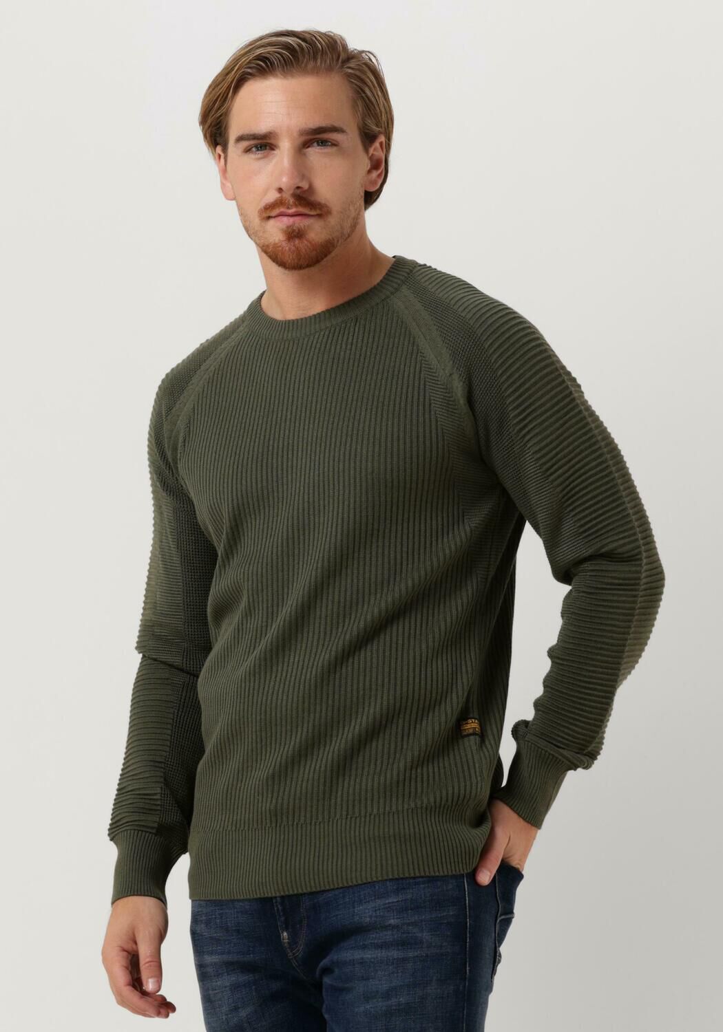 Groene G-Star Raw Trui 3d Biker R Knit