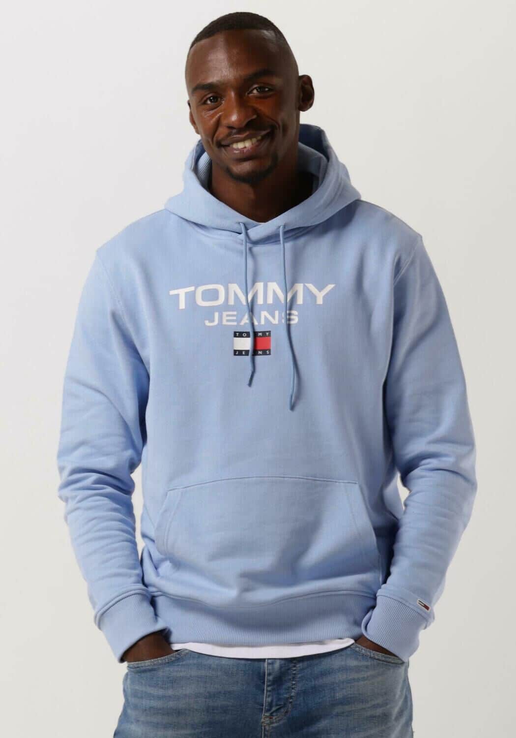 Lichtblauwe Tommy Jeans Trui Tjm Reg Entry Hoodie