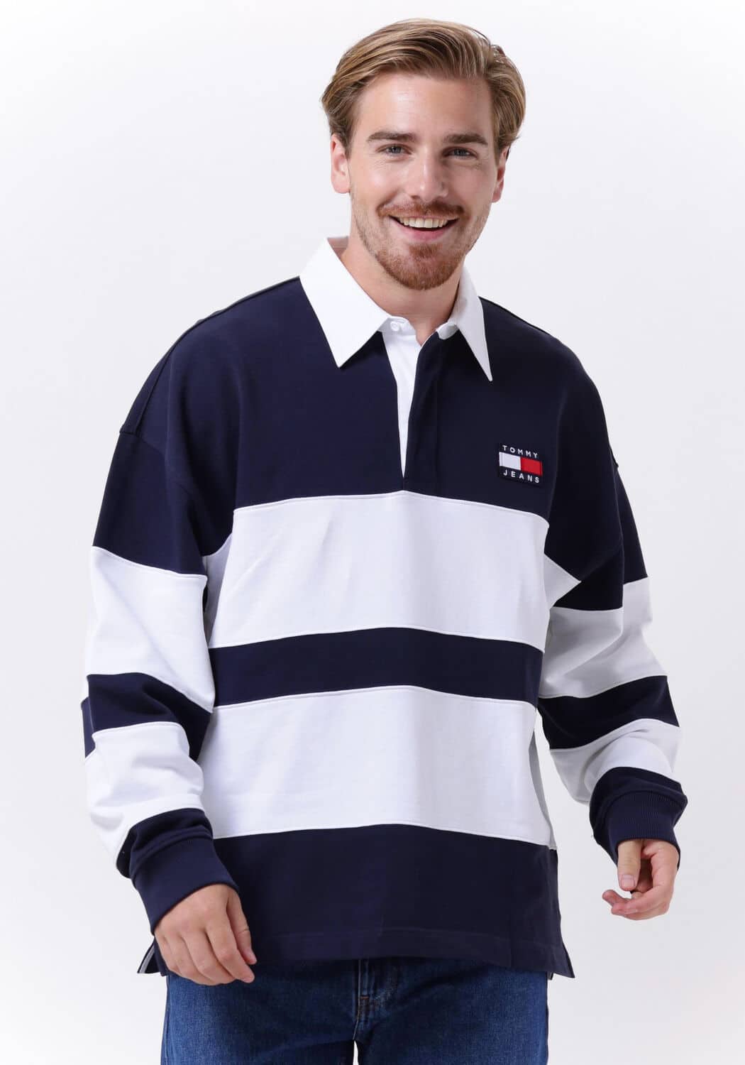 Multi Tommy Jeans Trui Tjm Skater Archive Block Rugby