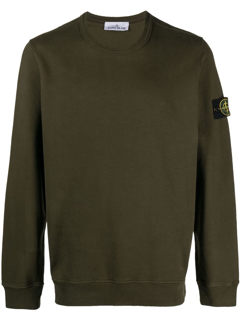 Stone Island Sweater met Compass-logopatch - Groen