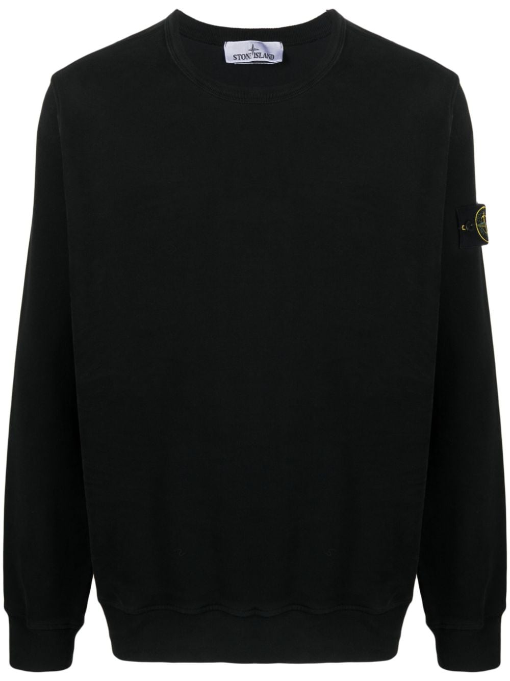 Stone Island Sweater met Compass-logopatch - Zwart