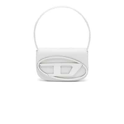 1DR - Iconic shoulder bag in nappa leather Diesel , White , Dames