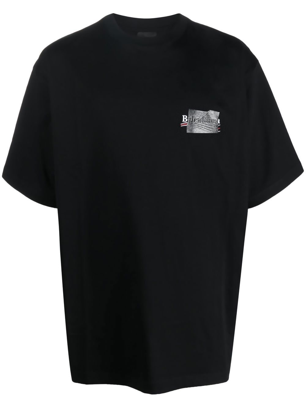 Balenciaga Gaffer katoenen T-shirt - Zwart