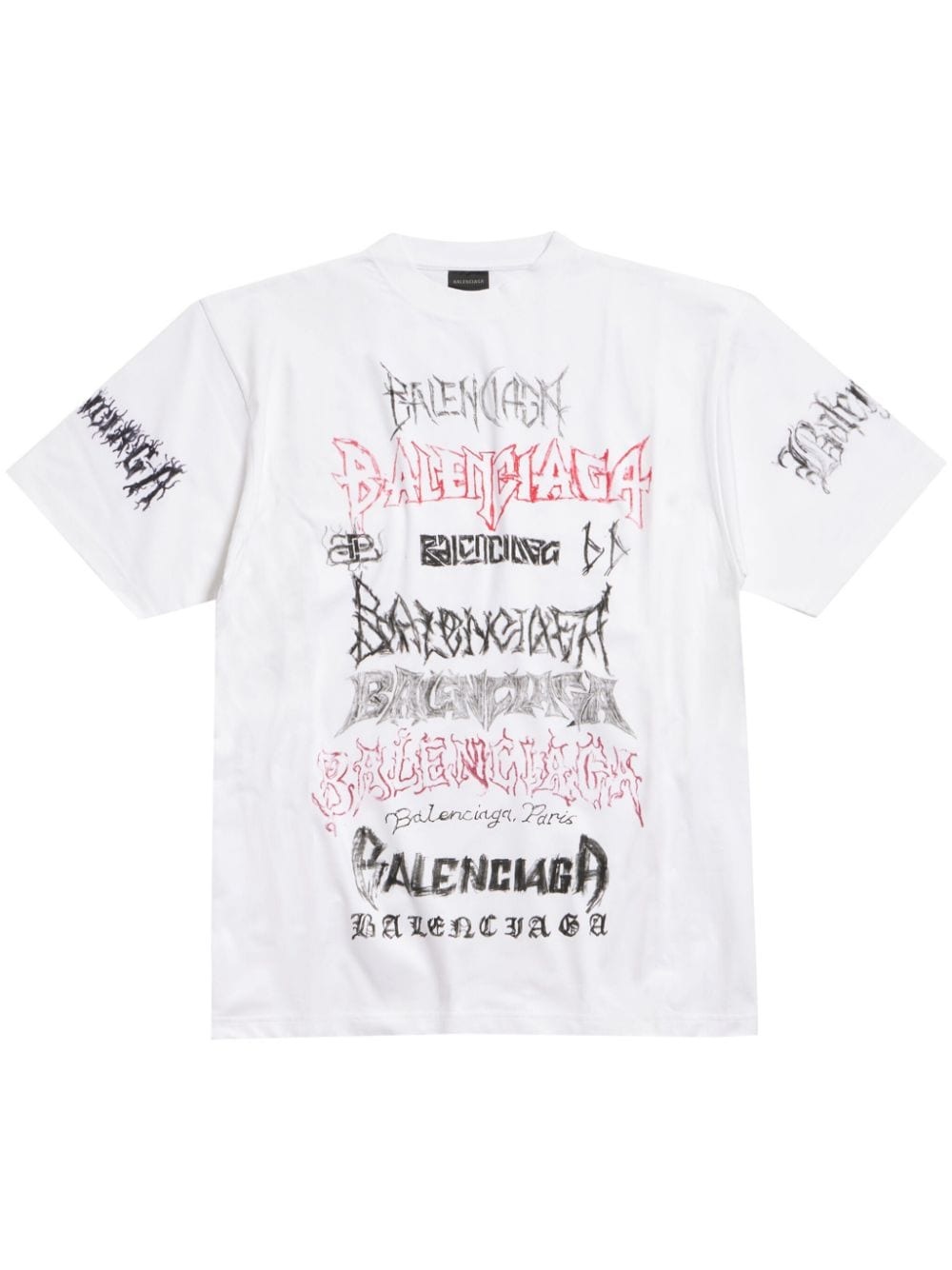 Balenciaga Katoenen T-shirt met print - Wit