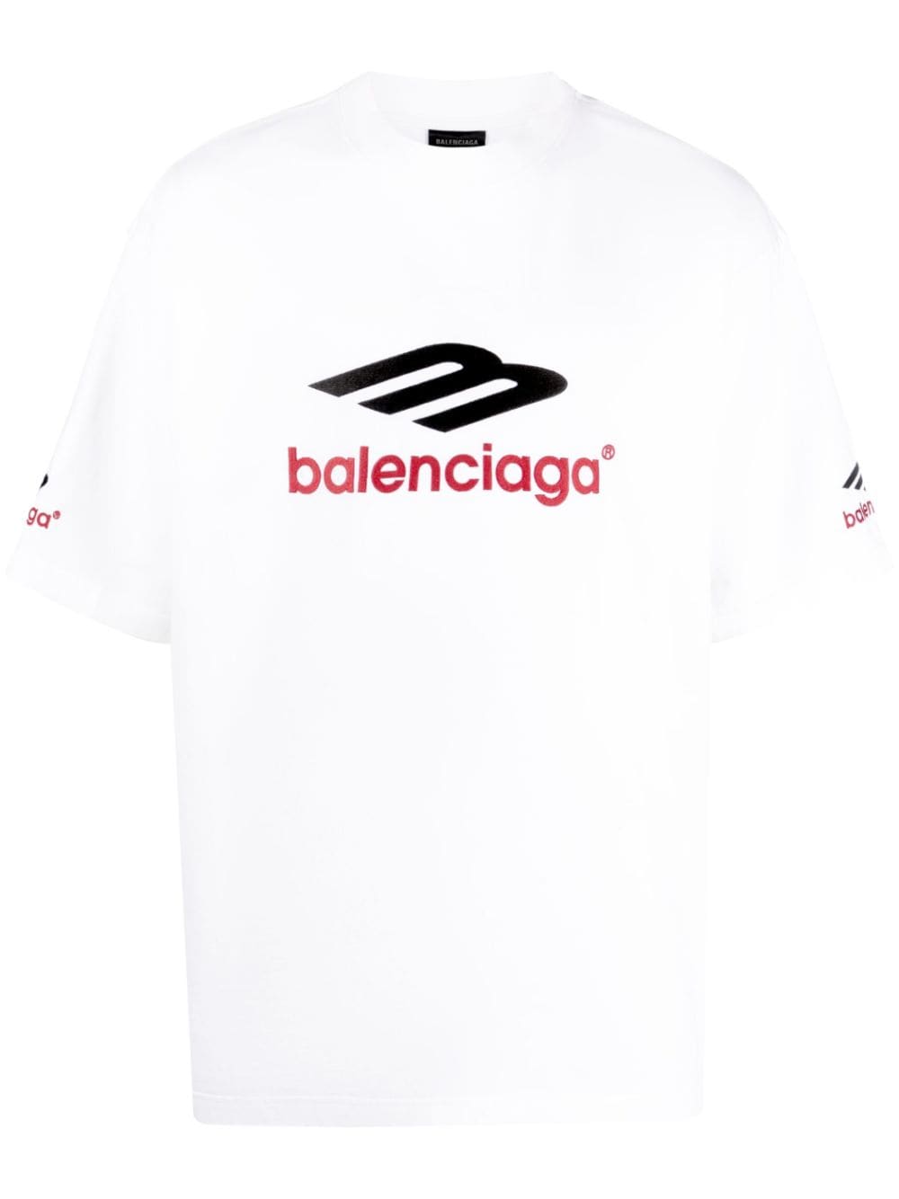 Balenciaga Katoenen T-shirt met print - Wit