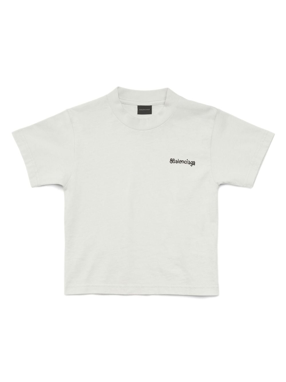 Balenciaga Kids T-shirt met logoprint - Beige