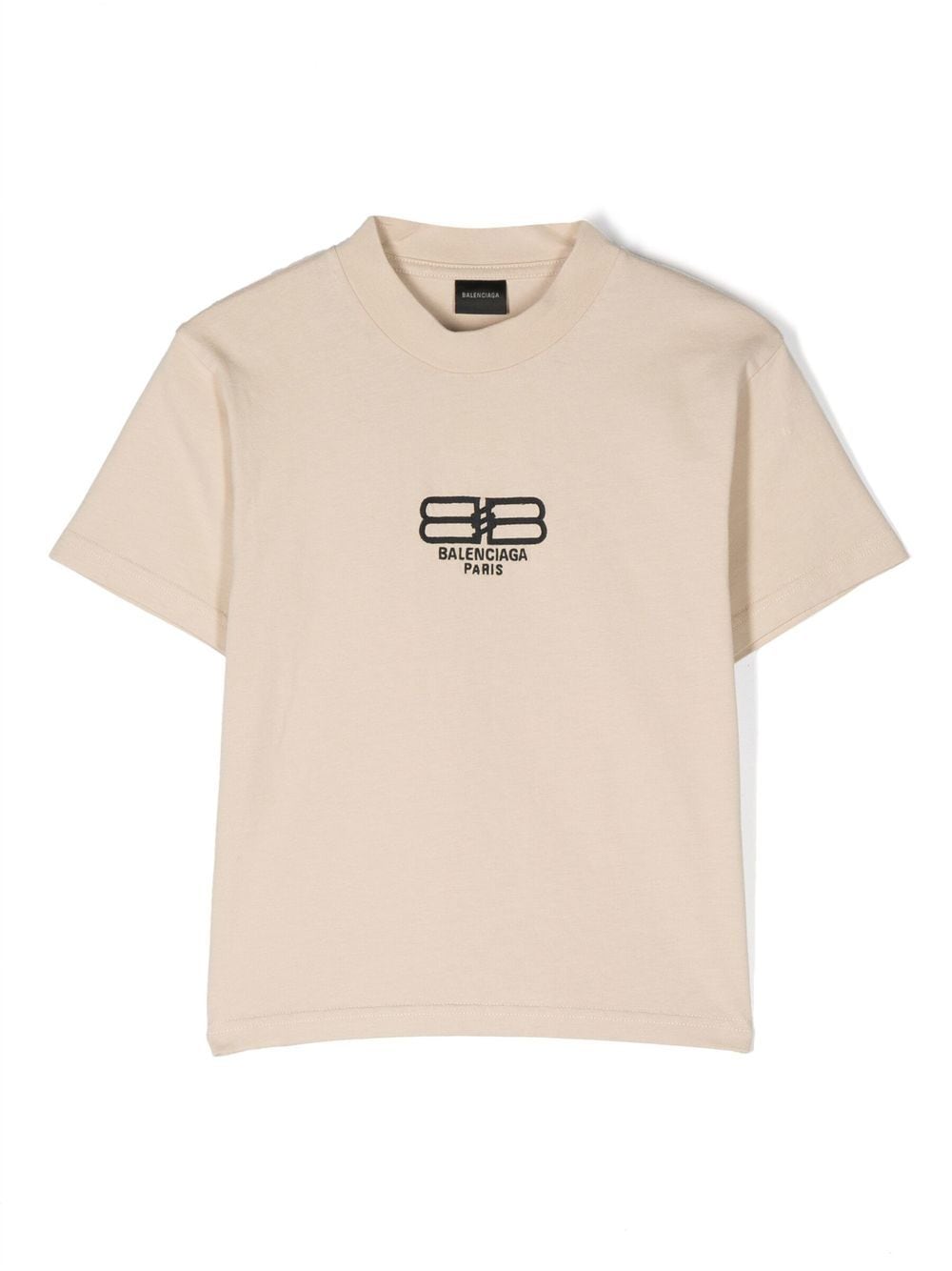 Balenciaga Kids T-shirt met logoprint - Bruin