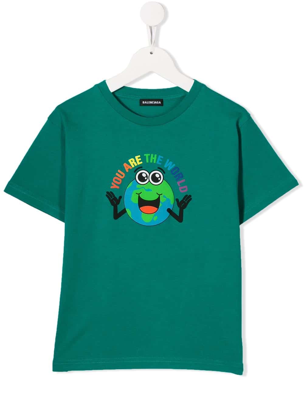 Balenciaga Kids You Are The World T-shirt - Groen