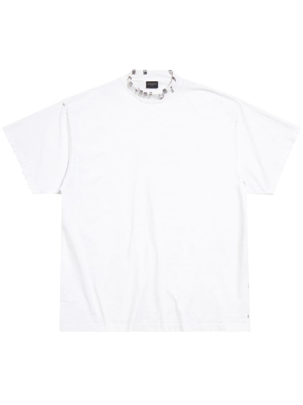 Balenciaga Pierced gerafeld katoenen T-shirt - Wit