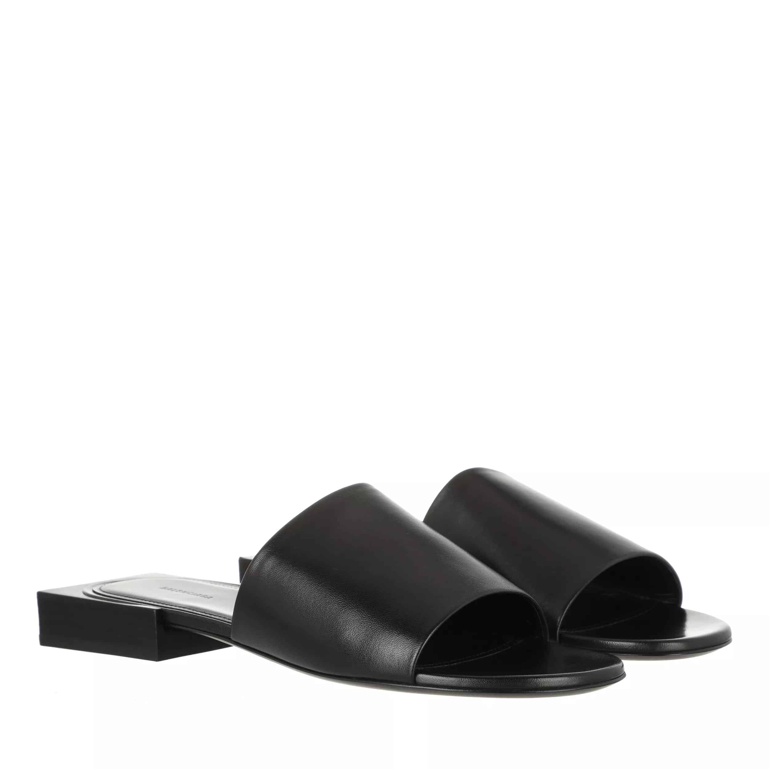 Balenciaga Slippers - Box Mule in zwart