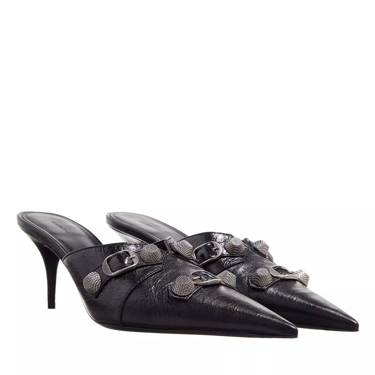 Balenciaga Slippers - 'Cagle' Mules in zwart