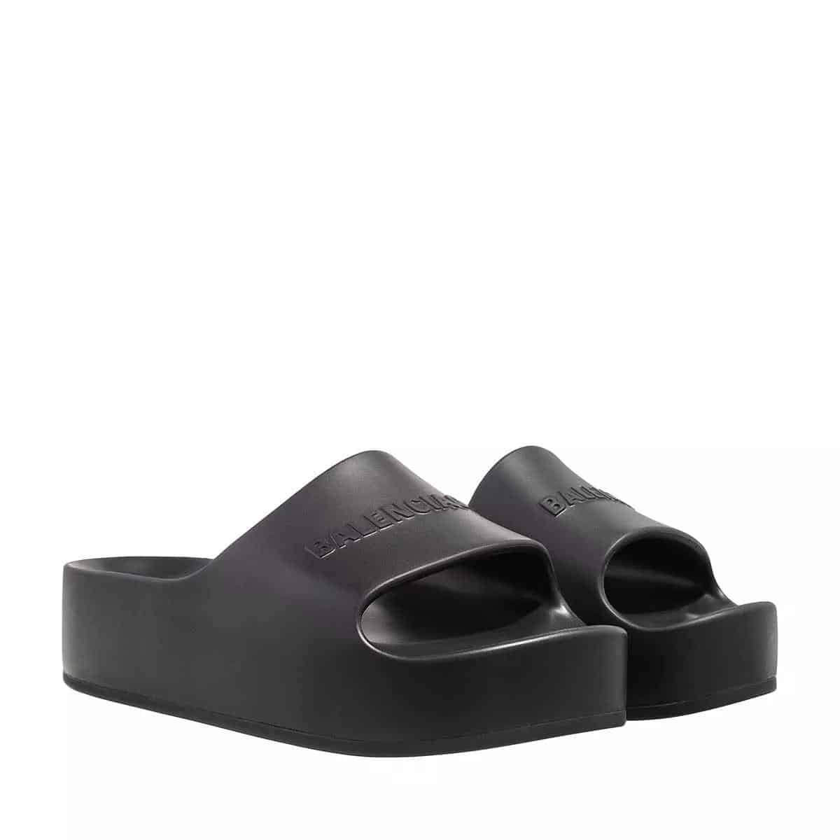 Balenciaga Slippers - Chunky Platform Slide in zwart