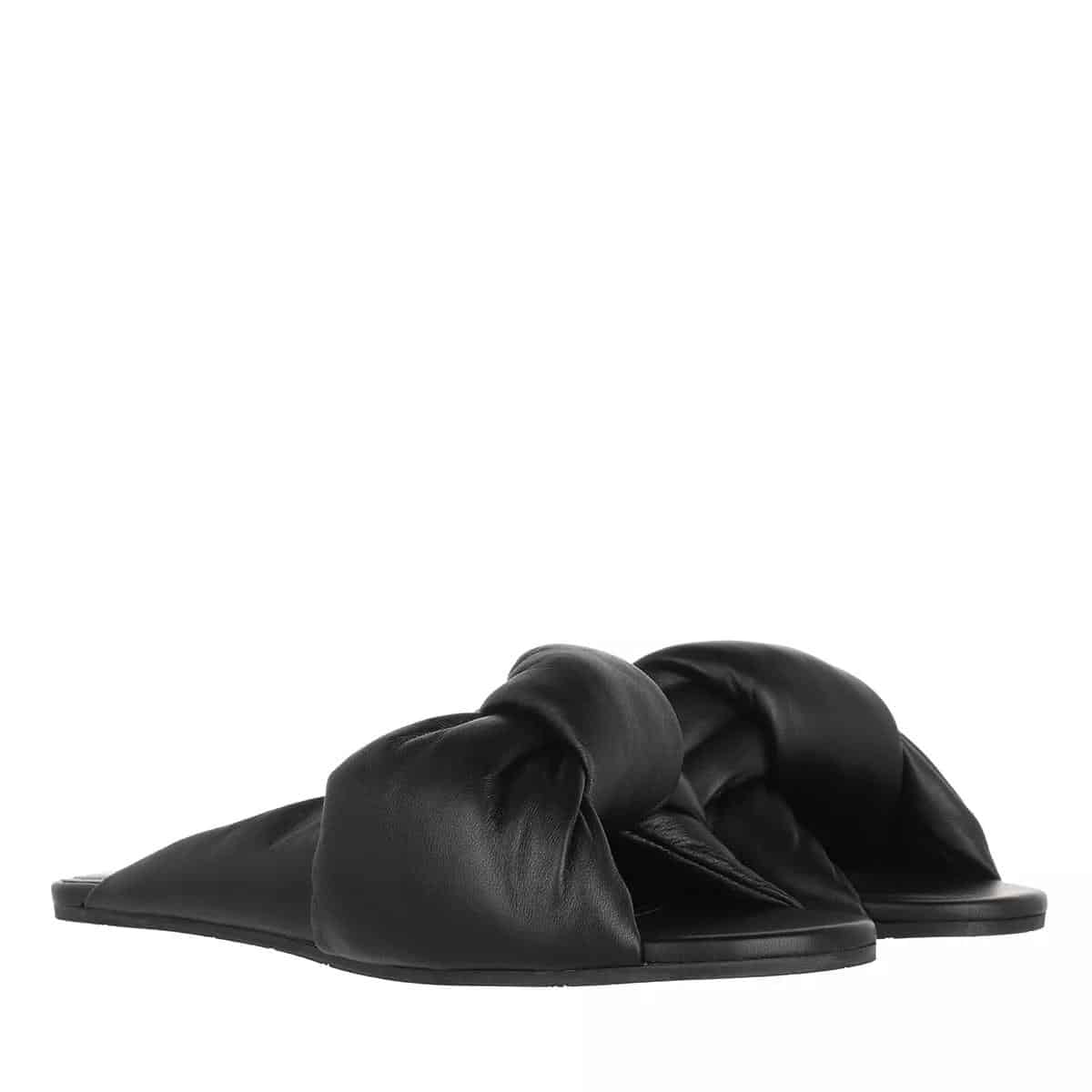 Balenciaga Slippers - Drapy Sandal in zwart