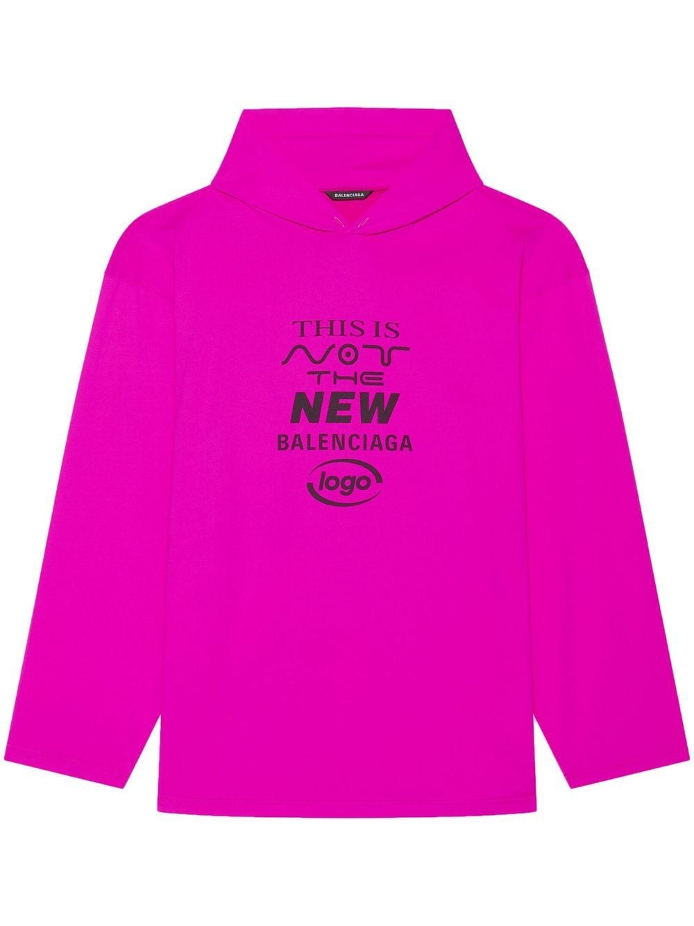 Balenciaga T-shirt met capuchon - Roze