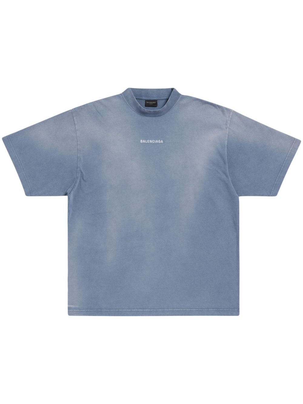 Balenciaga T-shirt met logoprint - Blauw