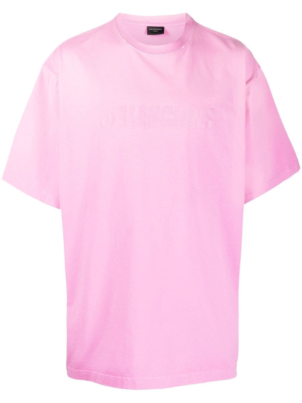 Balenciaga T-shirt met logoprint - Roze