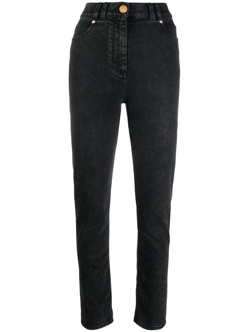 Balmain Jeans met logoplakkaat - Zwart