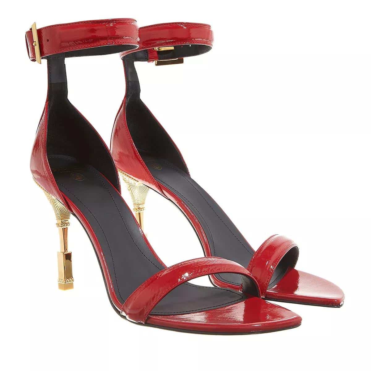 Balmain Sandalen - Moneta Sandals Patent Leather in rood