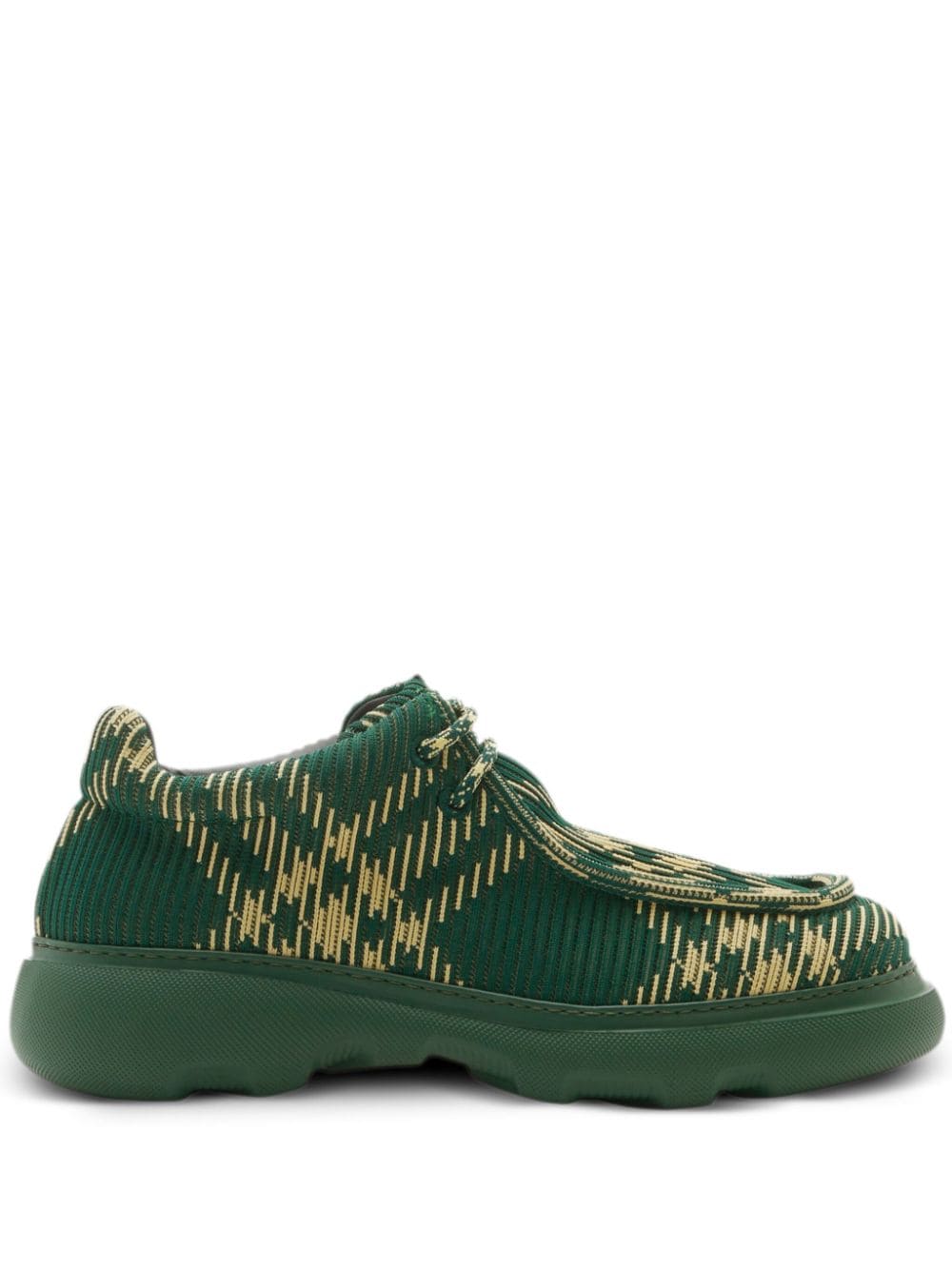 Burberry EKD geruite Derby schoenen - Groen