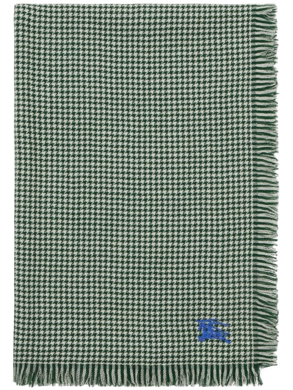 Burberry Sjaal met pied-de-poule print - Groen