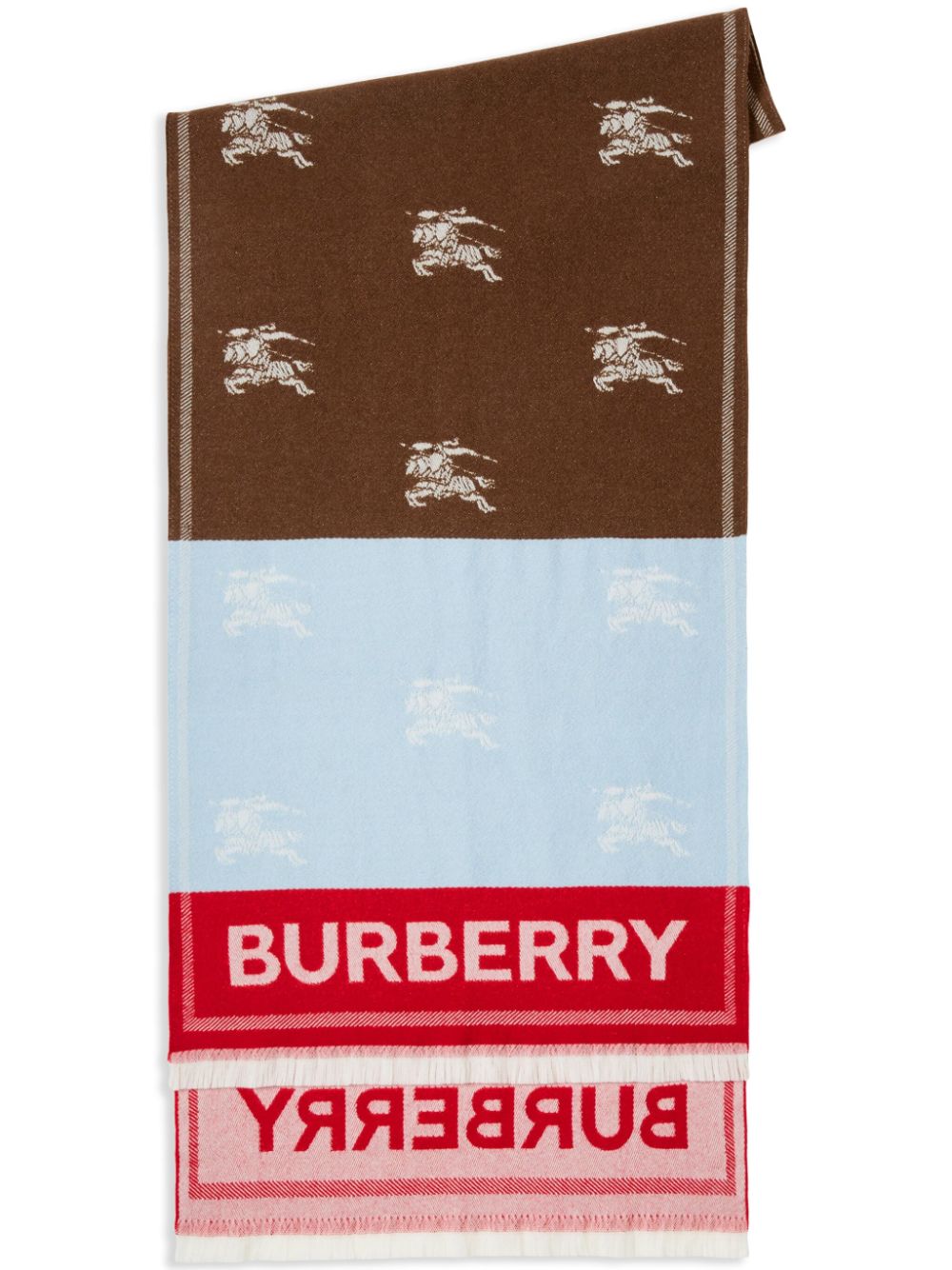Burberry Sjaal met print - Bruin