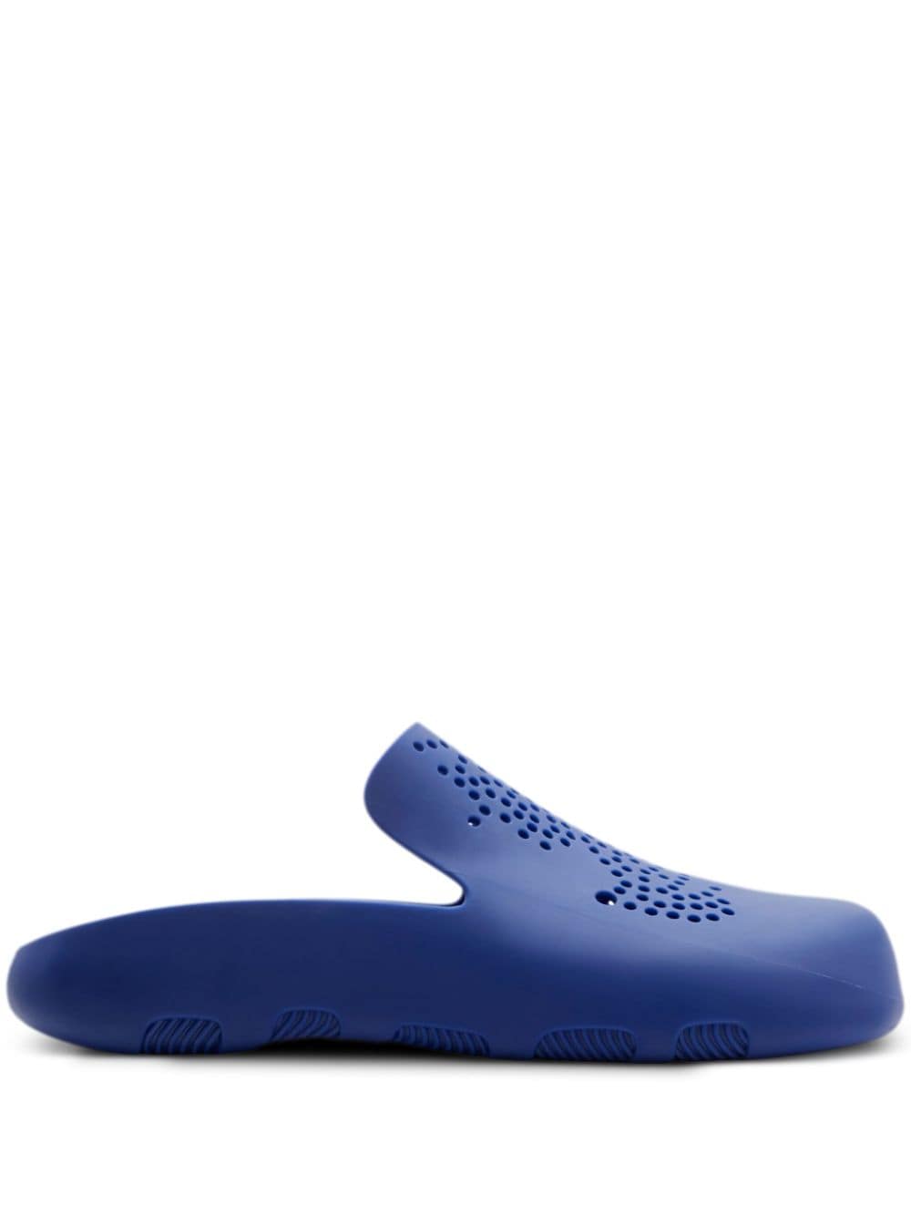 Burberry Stingray geperforeerde slippers - Blauw