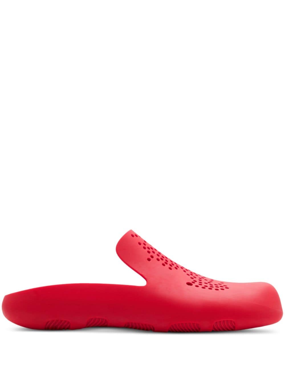 Burberry Stingray geperforeerde slippers - Rood