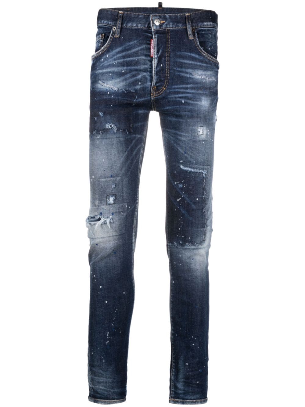 Dsquared2 Jeans met gerafeld effect - Blauw