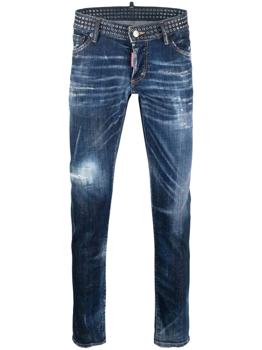 Dsquared2 Jeans met studs - Blauw