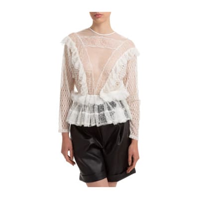 Elegante Blouse Elisabetta Franchi , White , Dames