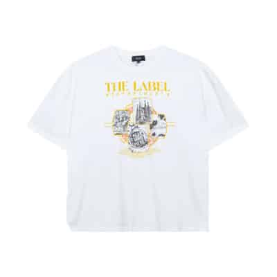 Gebreide Dames T-shirt Alix The Label , White , Dames