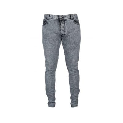 Grijze Jeans met Logo Detail Balmain , Gray , Heren