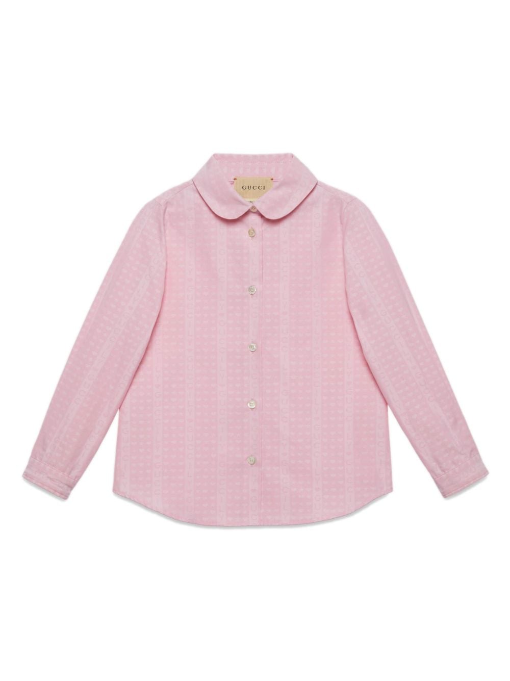 Gucci Kids Shirt met logoprint - Roze