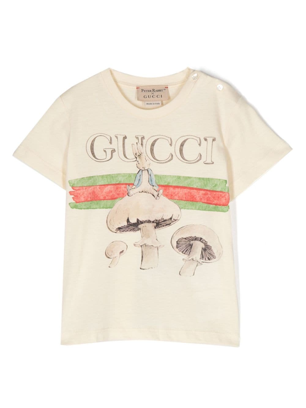 Gucci Kids x Peter Rabbit katoenen T-shirt - Beige