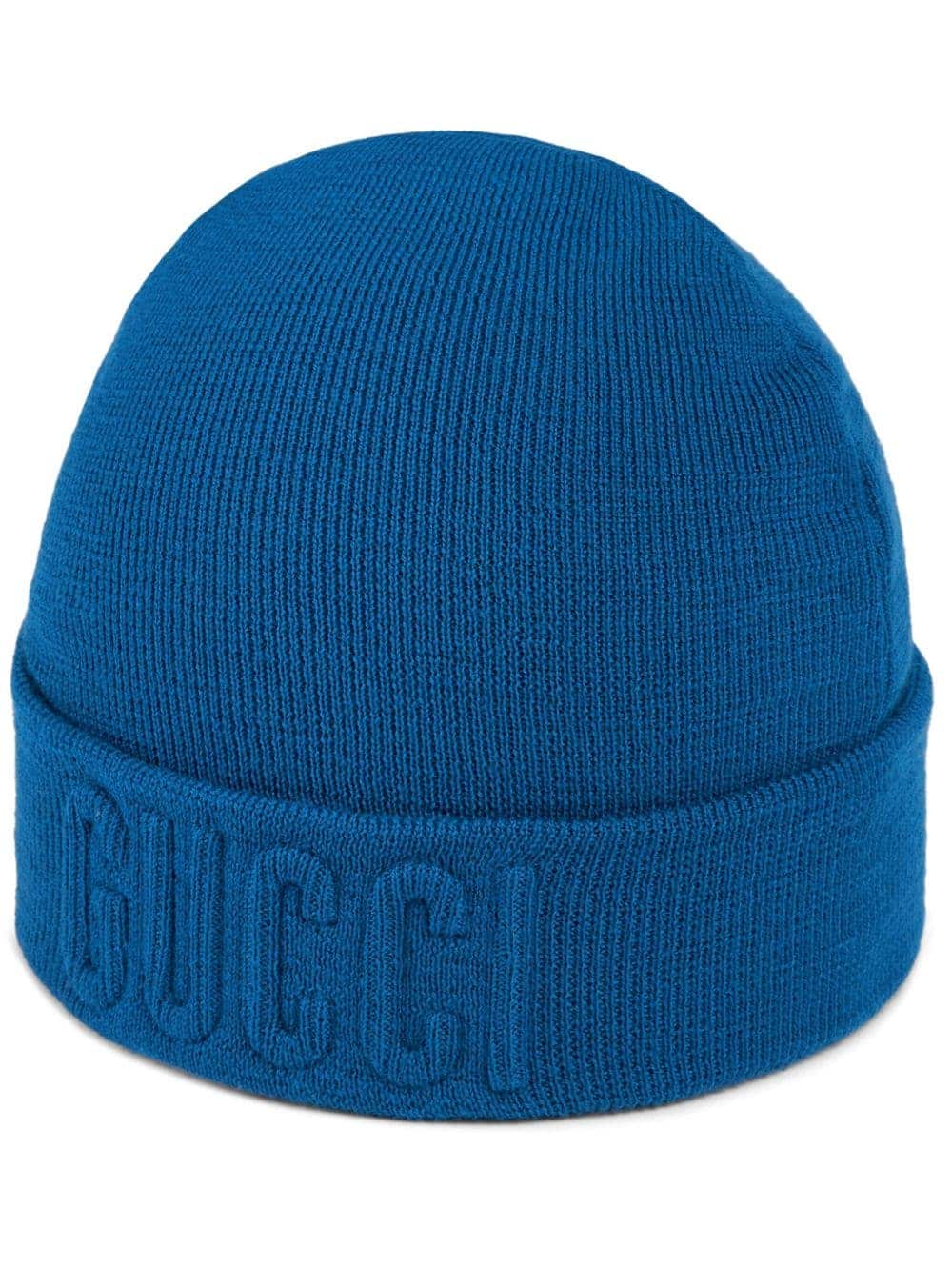 Gucci Pet met logo-reliëf - Blauw