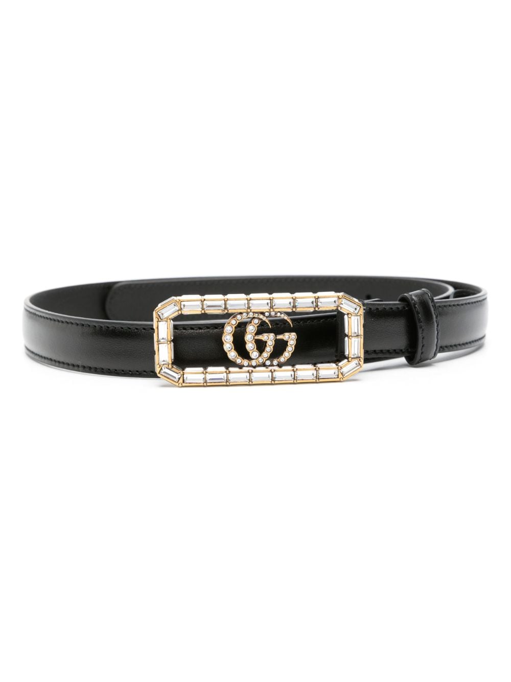Gucci Riem met GG-logo - Zwart