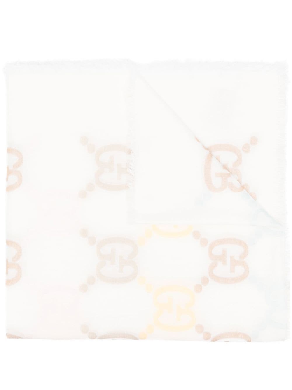 Gucci Sjaal met GG-logo - Beige