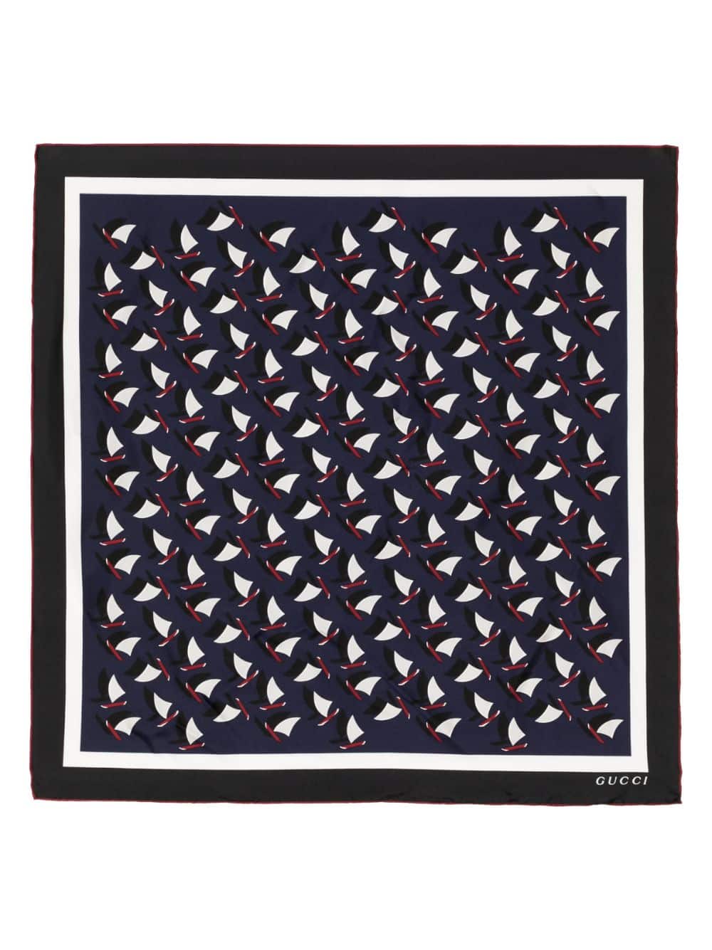 Gucci Sjaal met abstract patroon - Blauw