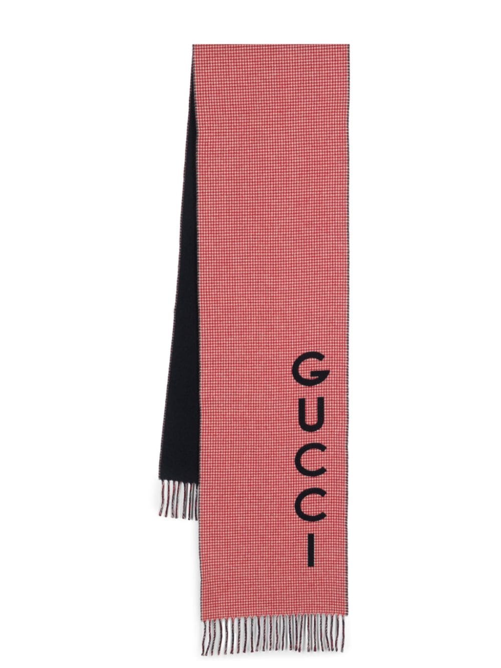 Gucci Sjaal met logo jacquard - Rood