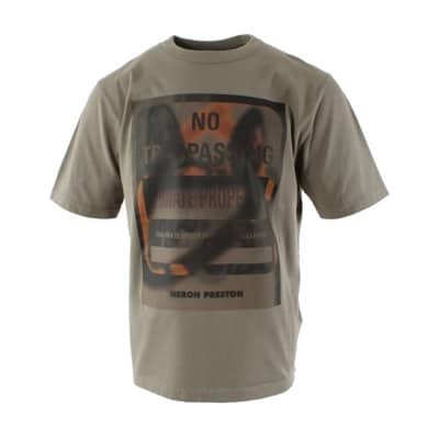 Heren Grijs Private Property T-Shirt Heron Preston , Brown , Heren