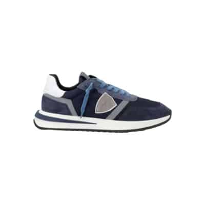 Heren Schoenen Sneakers Blu Ss23 Philippe Model , Blue , Heren